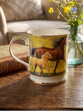 Porcelain Horses Mug With Gift Box